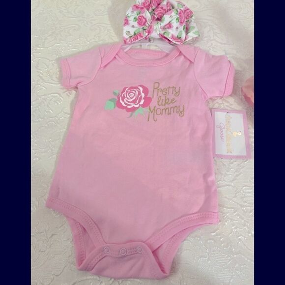 🎉Girls Duck Duck Goose Matching Set Size:6-9M - Picture 1 of 11